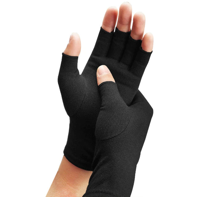 gants anti douleurs noir