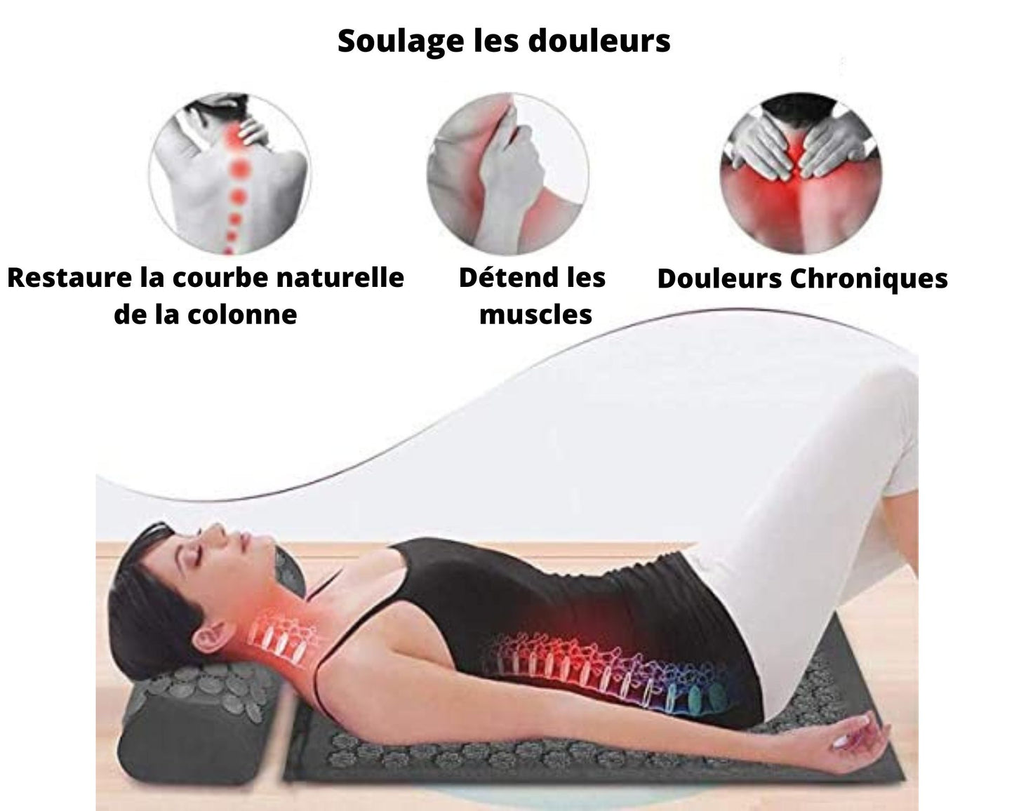 tapis d'acupression soulage les douleurs